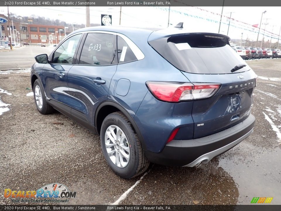 2020 Ford Escape SE 4WD Blue Metallic / Sandstone Photo #7