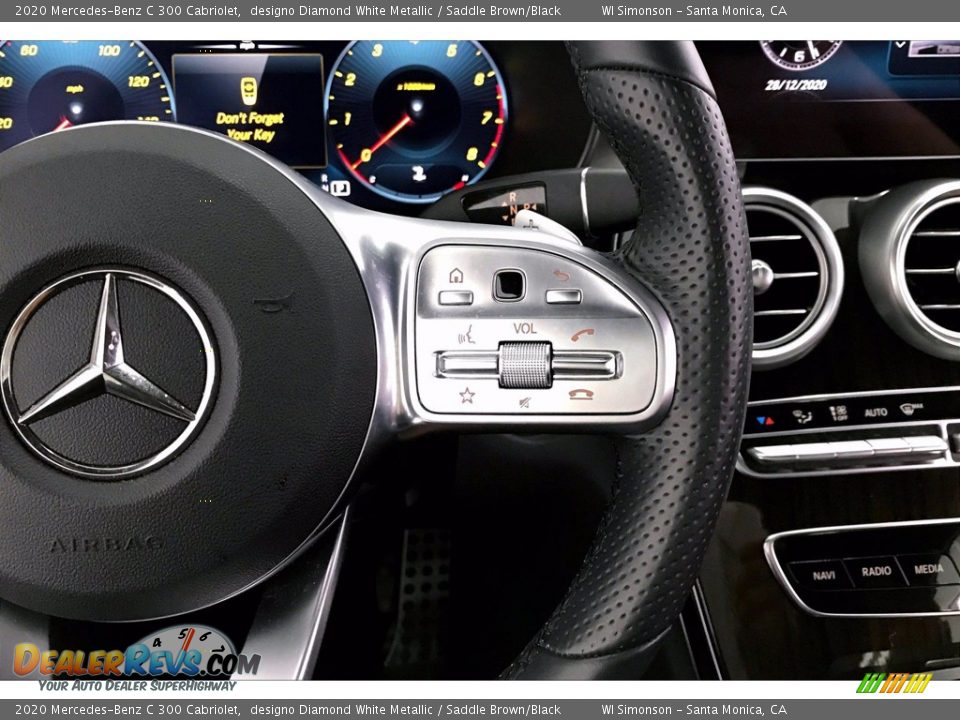 2020 Mercedes-Benz C 300 Cabriolet Steering Wheel Photo #22