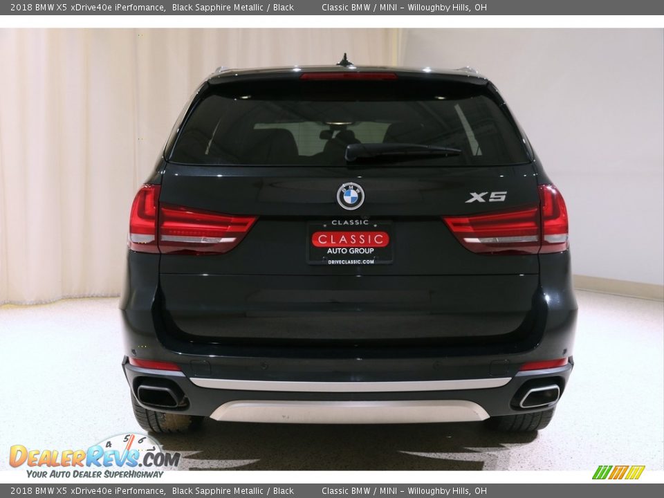 2018 BMW X5 xDrive40e iPerfomance Black Sapphire Metallic / Black Photo #26