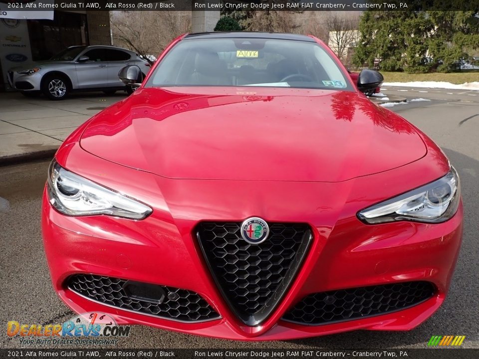 2021 Alfa Romeo Giulia TI AWD Alfa Rosso (Red) / Black Photo #2