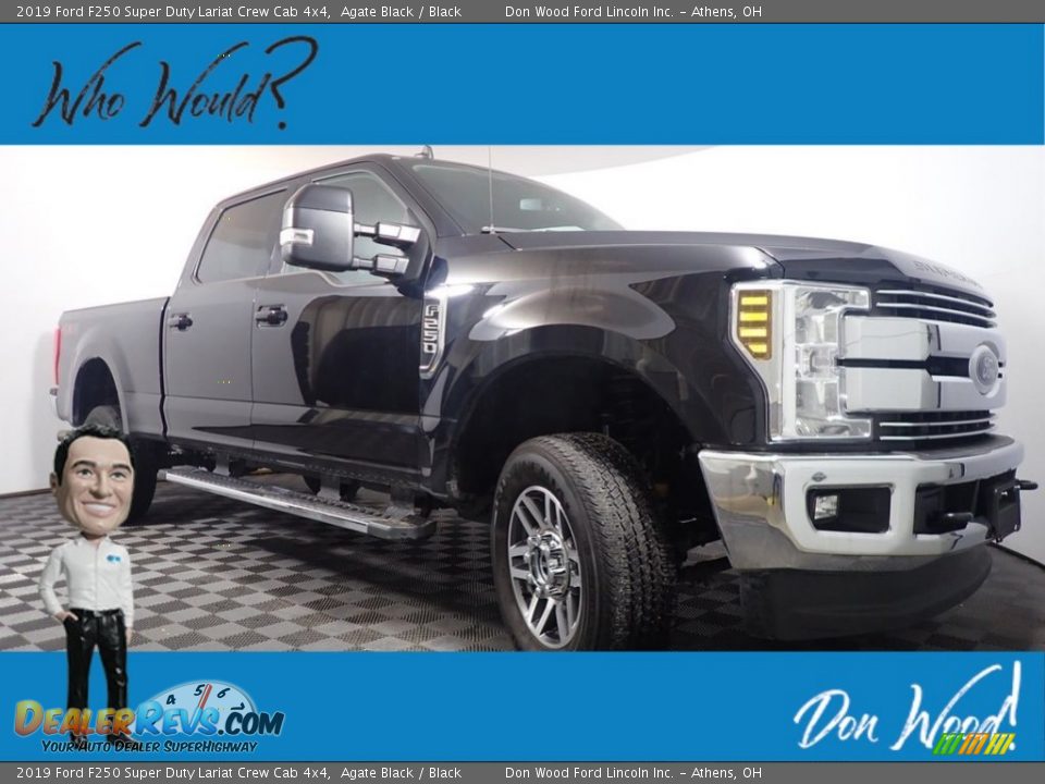 2019 Ford F250 Super Duty Lariat Crew Cab 4x4 Agate Black / Black Photo #1