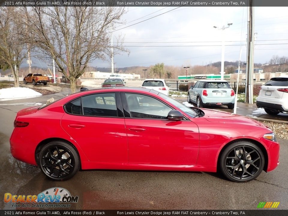 2021 Alfa Romeo Giulia TI AWD Alfa Rosso (Red) / Black Photo #4