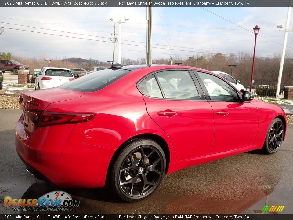 2021 Alfa Romeo Giulia TI AWD Alfa Rosso (Red) / Black Photo #5