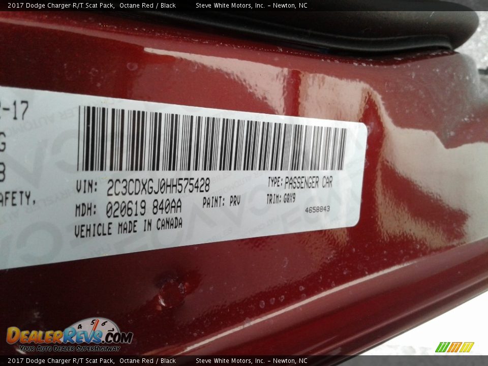 2017 Dodge Charger R/T Scat Pack Octane Red / Black Photo #29