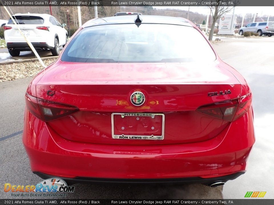 2021 Alfa Romeo Giulia TI AWD Alfa Rosso (Red) / Black Photo #6