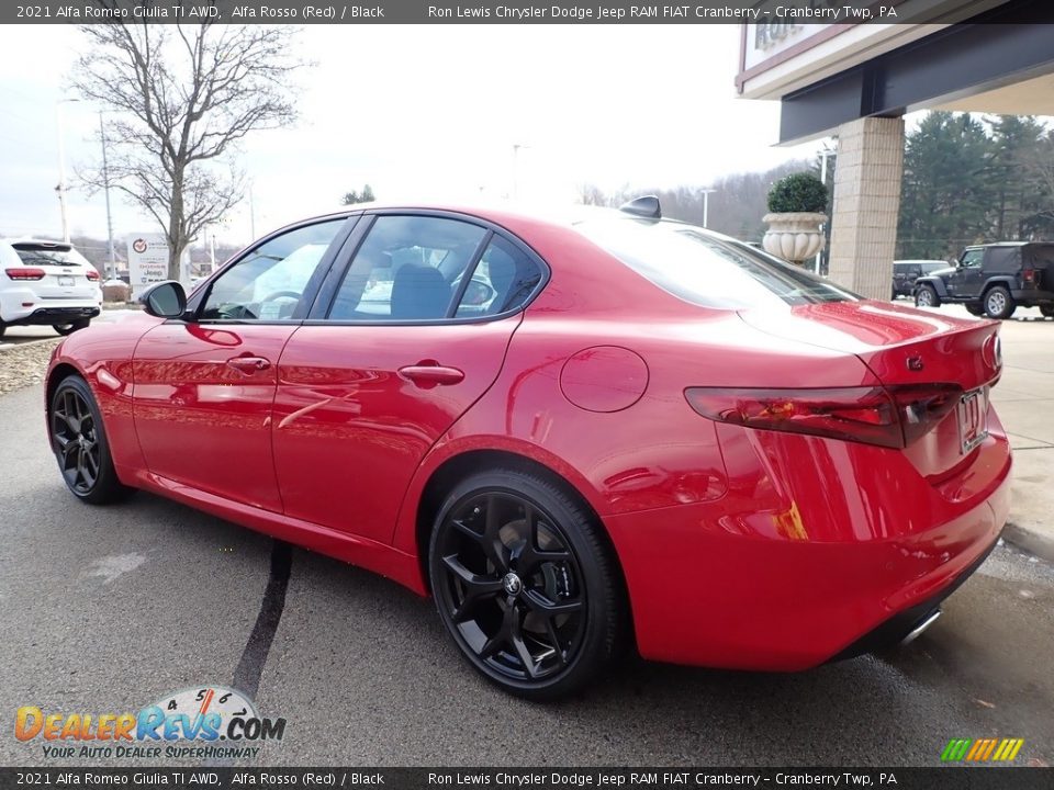 2021 Alfa Romeo Giulia TI AWD Alfa Rosso (Red) / Black Photo #8