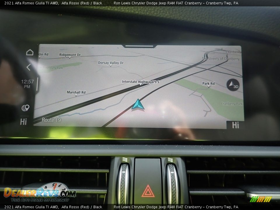 Navigation of 2021 Alfa Romeo Giulia TI AWD Photo #18