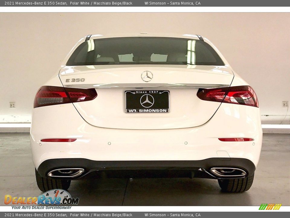 2021 Mercedes-Benz E 350 Sedan Polar White / Macchiato Beige/Black Photo #3