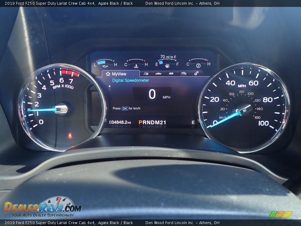 2019 Ford F250 Super Duty Lariat Crew Cab 4x4 Agate Black / Black Photo #30
