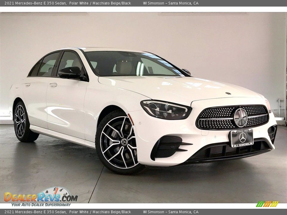 2021 Mercedes-Benz E 350 Sedan Polar White / Macchiato Beige/Black Photo #10