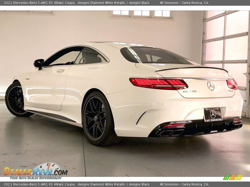 2021 Mercedes-Benz S AMG 63 4Matic Coupe designo Diamond White Metallic / designo Black Photo #2