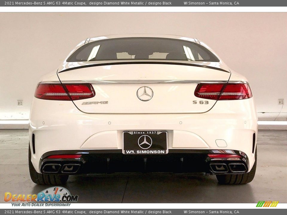 2021 Mercedes-Benz S AMG 63 4Matic Coupe designo Diamond White Metallic / designo Black Photo #3