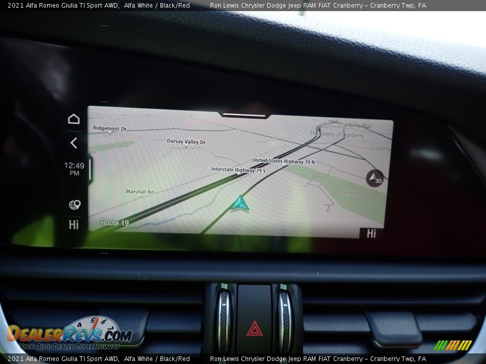 Navigation of 2021 Alfa Romeo Giulia TI Sport AWD Photo #18