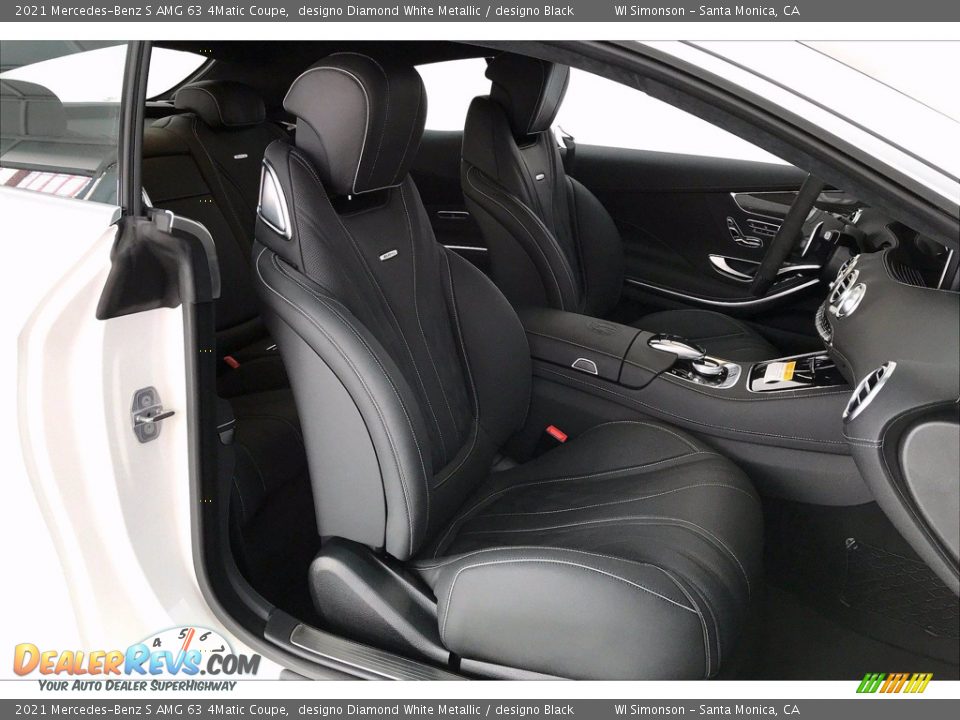 2021 Mercedes-Benz S AMG 63 4Matic Coupe designo Diamond White Metallic / designo Black Photo #5
