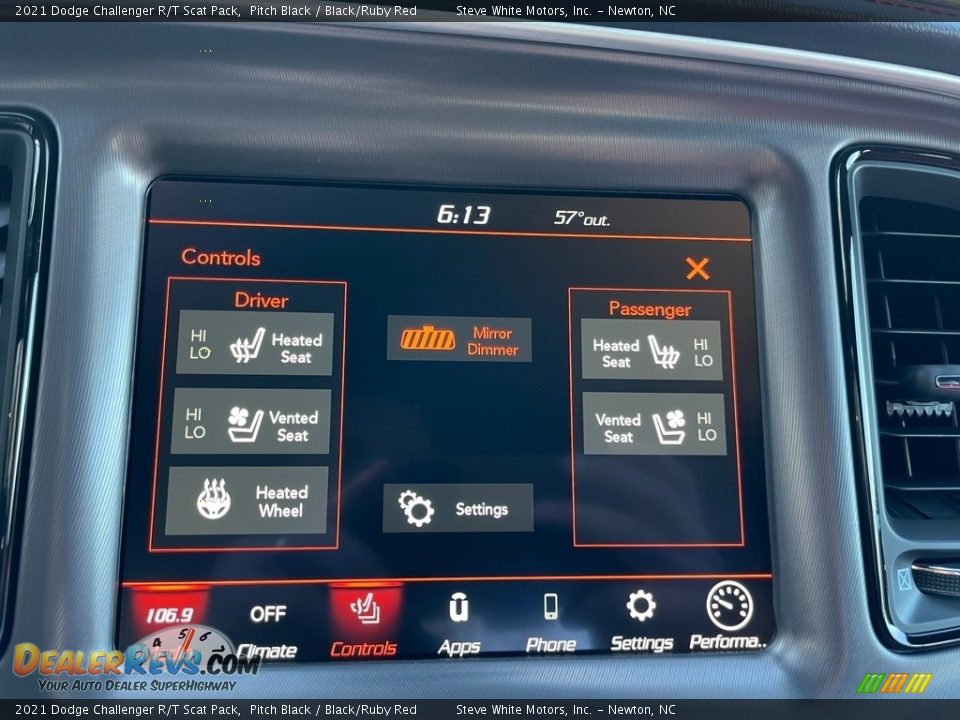Controls of 2021 Dodge Challenger R/T Scat Pack Photo #20
