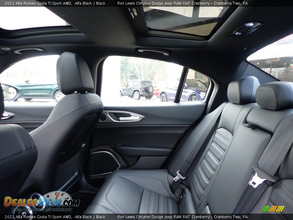 Rear Seat of 2021 Alfa Romeo Giulia TI Sport AWD Photo #13