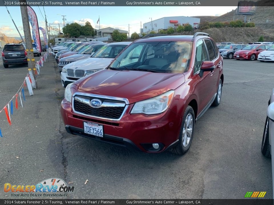 2014 Subaru Forester 2.5i Touring Venetian Red Pearl / Platinum Photo #8