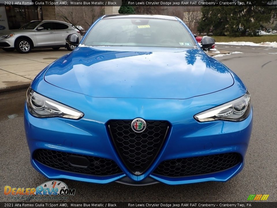 2021 Alfa Romeo Giulia TI Sport AWD Misano Blue Metallic / Black Photo #2