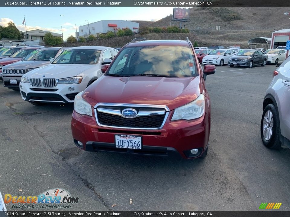 2014 Subaru Forester 2.5i Touring Venetian Red Pearl / Platinum Photo #10