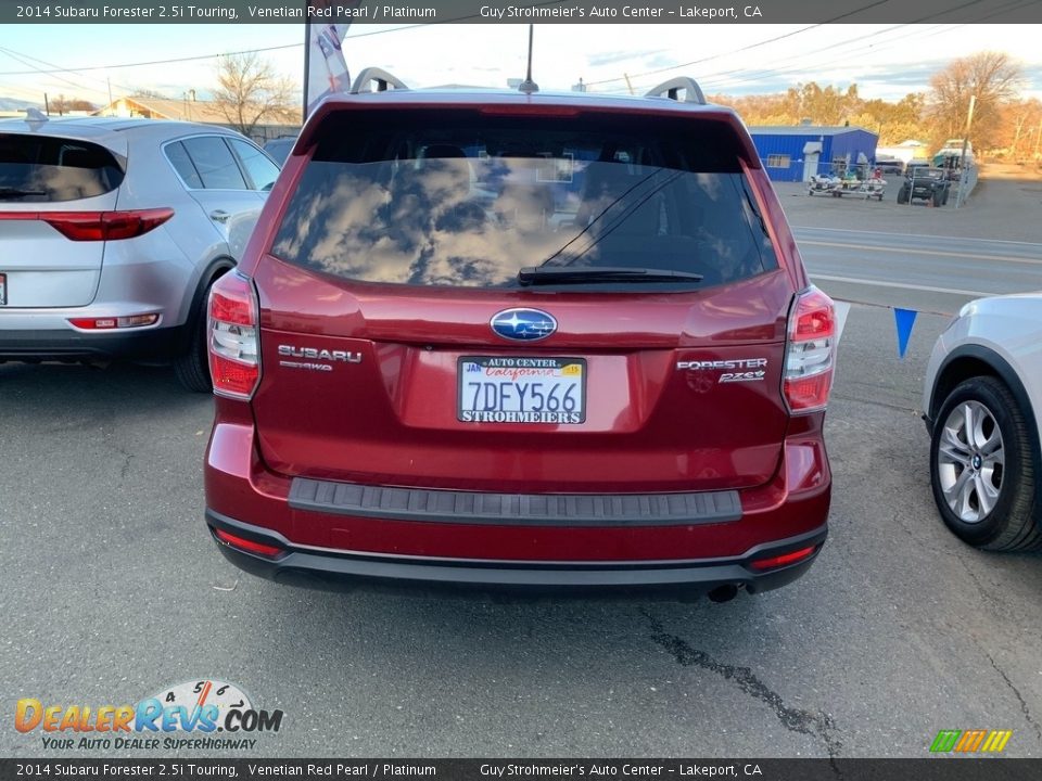 2014 Subaru Forester 2.5i Touring Venetian Red Pearl / Platinum Photo #11