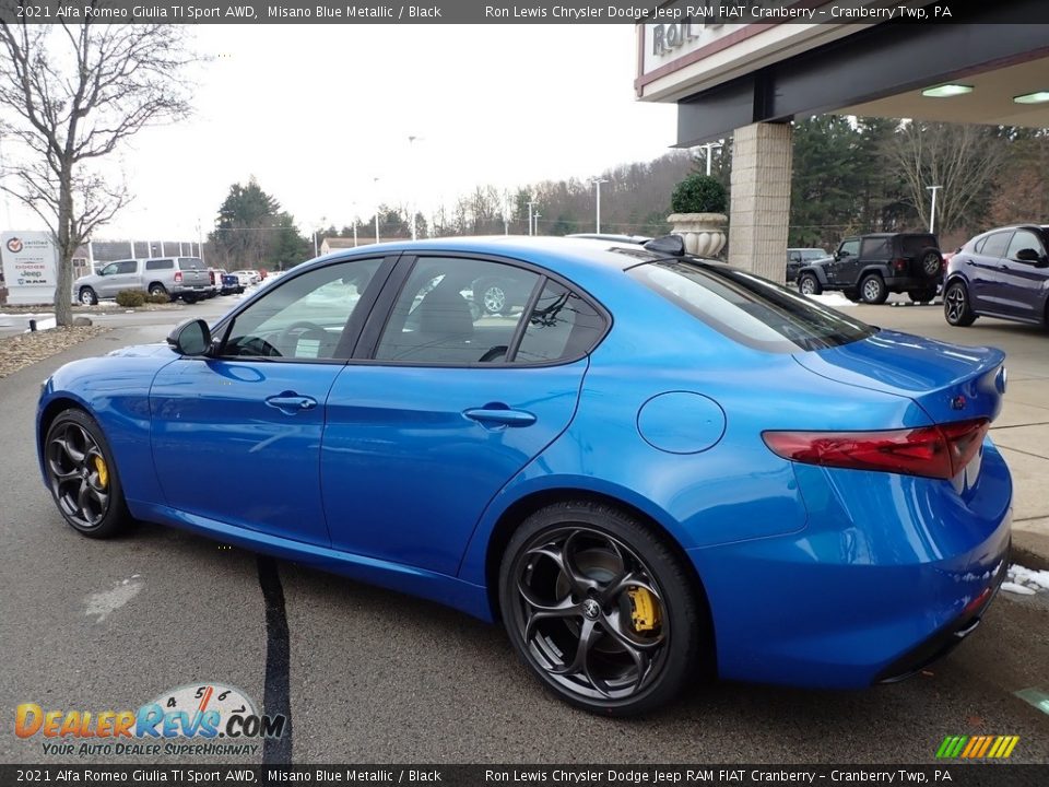 2021 Alfa Romeo Giulia TI Sport AWD Misano Blue Metallic / Black Photo #8