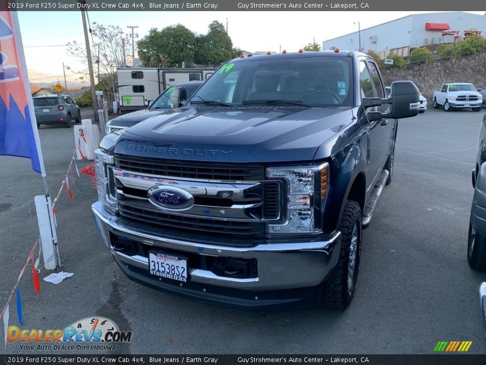 2019 Ford F250 Super Duty XL Crew Cab 4x4 Blue Jeans / Earth Gray Photo #1