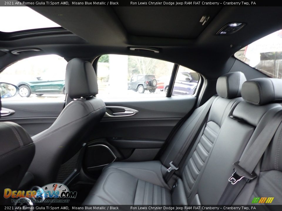 Rear Seat of 2021 Alfa Romeo Giulia TI Sport AWD Photo #13