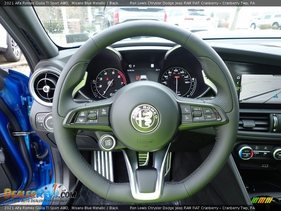 2021 Alfa Romeo Giulia TI Sport AWD Steering Wheel Photo #16