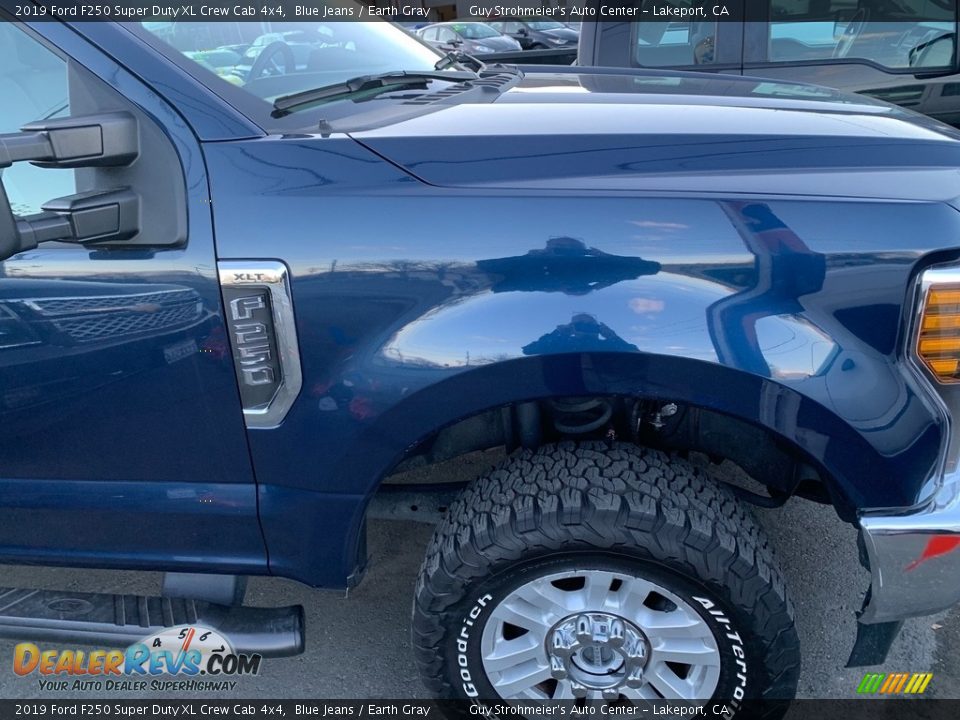 2019 Ford F250 Super Duty XL Crew Cab 4x4 Blue Jeans / Earth Gray Photo #8