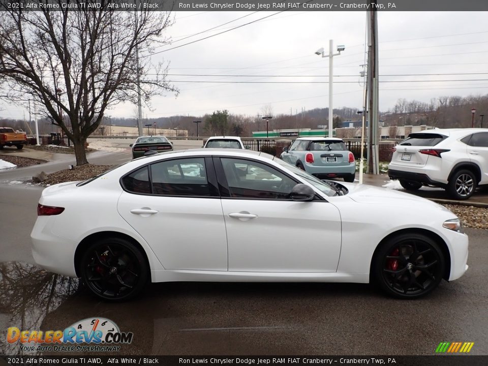 2021 Alfa Romeo Giulia TI AWD Alfa White / Black Photo #4