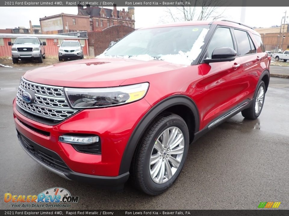 2021 Ford Explorer Limited 4WD Rapid Red Metallic / Ebony Photo #5