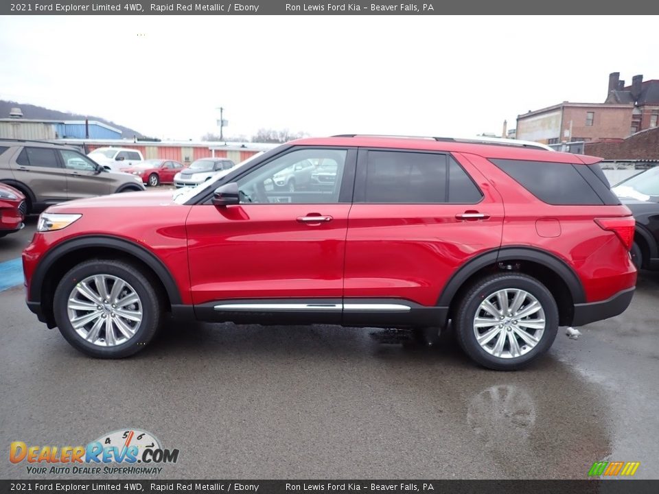 Rapid Red Metallic 2021 Ford Explorer Limited 4WD Photo #6