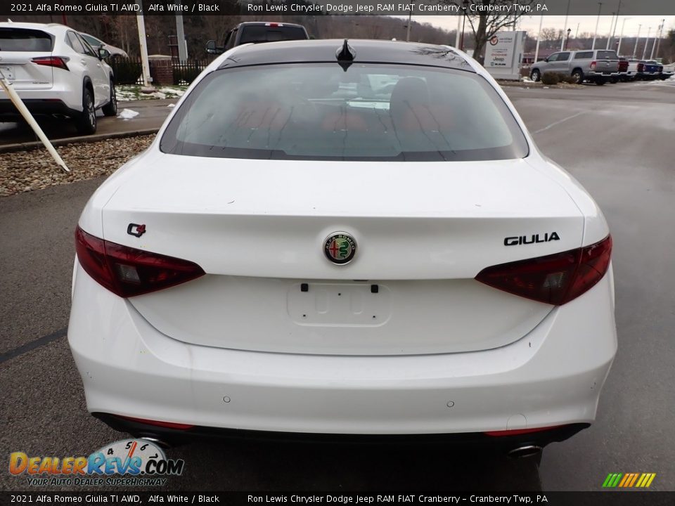 2021 Alfa Romeo Giulia TI AWD Alfa White / Black Photo #6