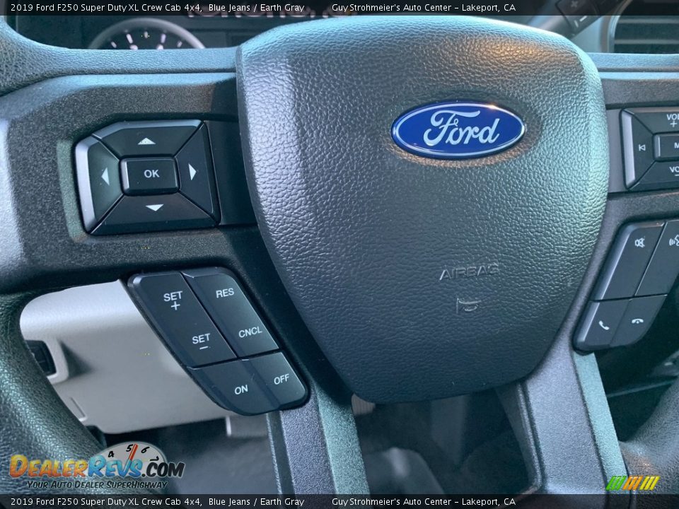 2019 Ford F250 Super Duty XL Crew Cab 4x4 Blue Jeans / Earth Gray Photo #18