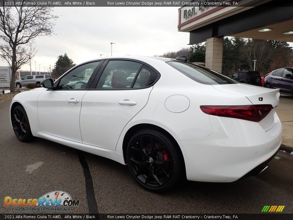 2021 Alfa Romeo Giulia TI AWD Alfa White / Black Photo #8