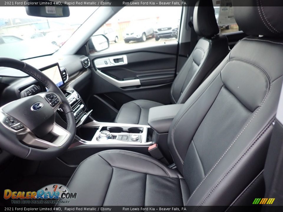 Ebony Interior - 2021 Ford Explorer Limited 4WD Photo #13