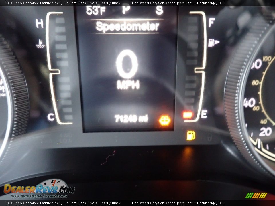 2016 Jeep Cherokee Latitude 4x4 Brilliant Black Crystal Pearl / Black Photo #23