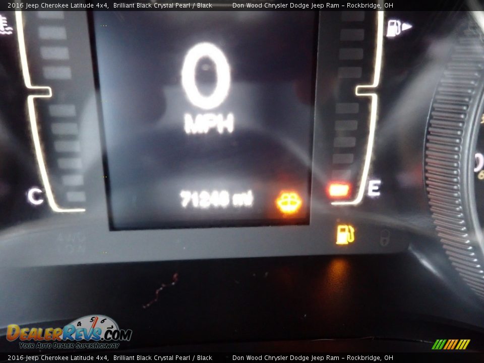 2016 Jeep Cherokee Latitude 4x4 Brilliant Black Crystal Pearl / Black Photo #24