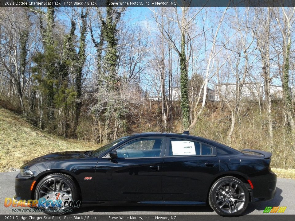 Pitch Black 2021 Dodge Charger Scat Pack Photo #1