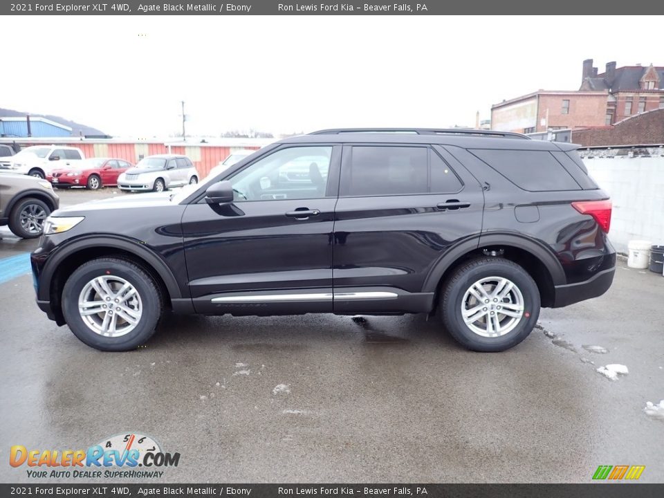 Agate Black Metallic 2021 Ford Explorer XLT 4WD Photo #6