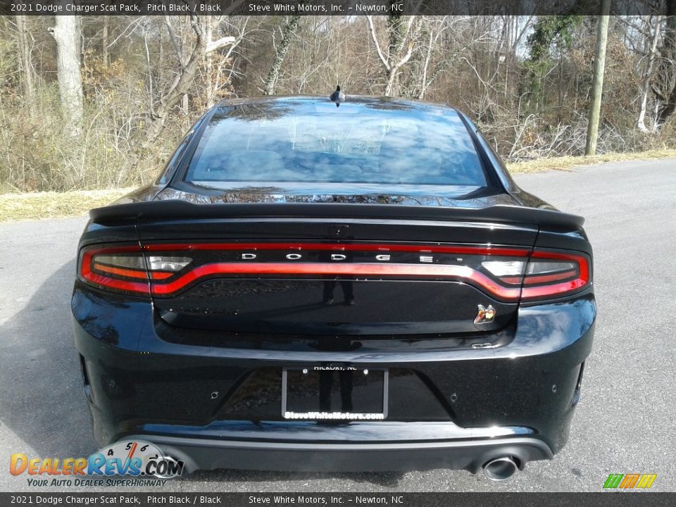 2021 Dodge Charger Scat Pack Pitch Black / Black Photo #7