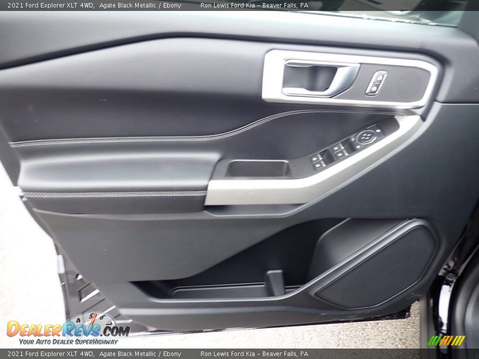 2021 Ford Explorer XLT 4WD Agate Black Metallic / Ebony Photo #13