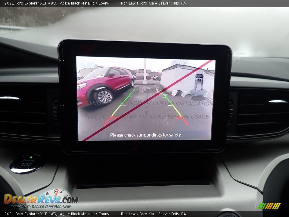 2021 Ford Explorer XLT 4WD Agate Black Metallic / Ebony Photo #16