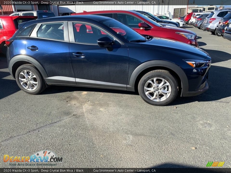 2020 Mazda CX-3 Sport Deep Crystal Blue Mica / Black Photo #3