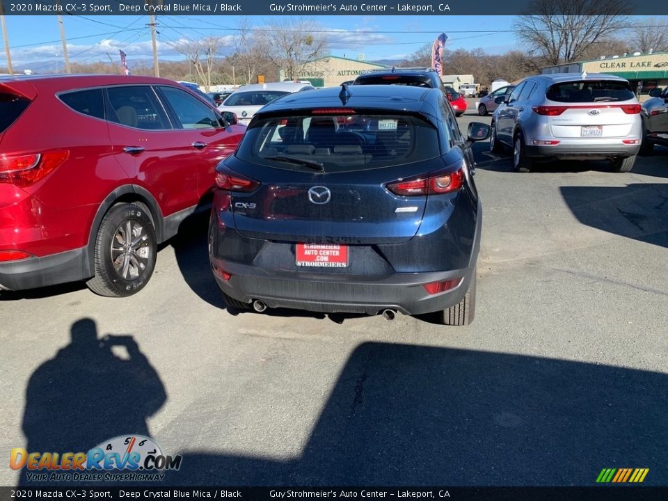 2020 Mazda CX-3 Sport Deep Crystal Blue Mica / Black Photo #4