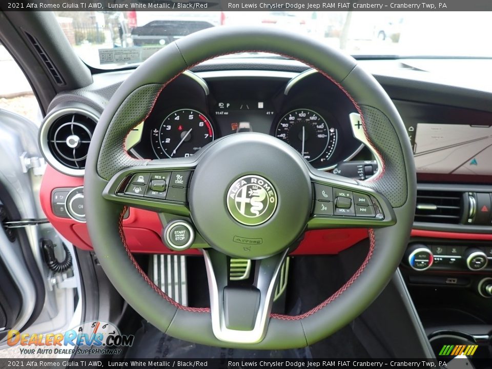 2021 Alfa Romeo Giulia TI AWD Steering Wheel Photo #16