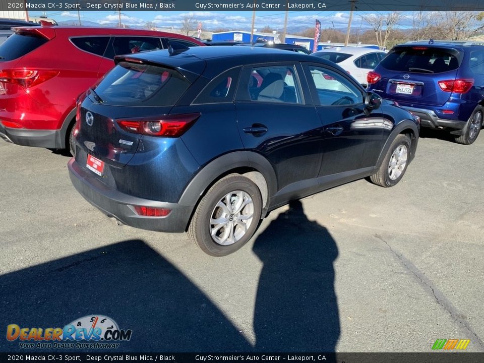 2020 Mazda CX-3 Sport Deep Crystal Blue Mica / Black Photo #7