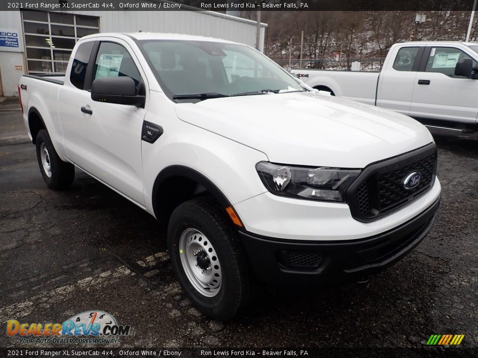 2021 Ford Ranger XL SuperCab 4x4 Oxford White / Ebony Photo #3