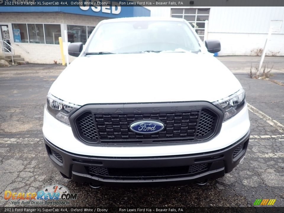 2021 Ford Ranger XL SuperCab 4x4 Oxford White / Ebony Photo #4