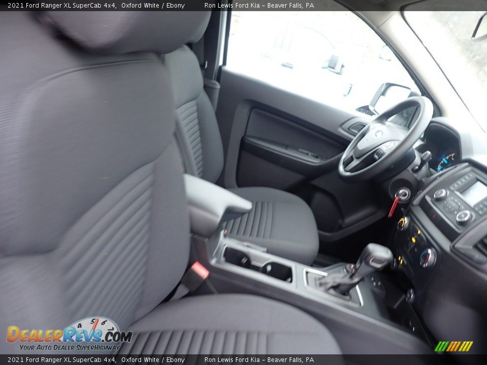 2021 Ford Ranger XL SuperCab 4x4 Oxford White / Ebony Photo #10